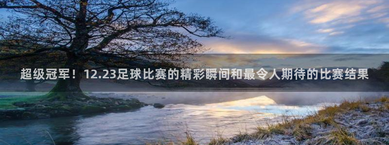  超级冠军！12.23足球比赛的精彩瞬间和最令人期待的比赛结果
