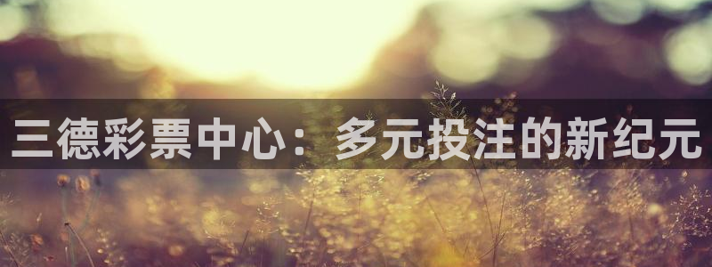 178足球直播在线：三德彩票中心：多元投注的新纪元