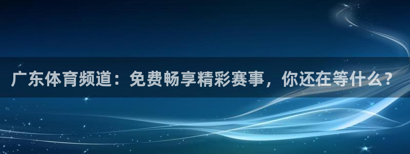 雨燕直播178足球比赛：广东体育频道：免费畅享精彩赛事，你还在等什么？